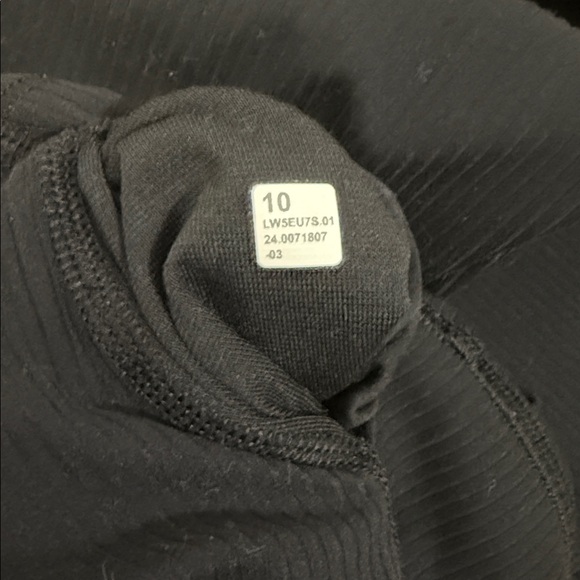 Lululemon Align Ribbed Black 28” High-Waisted Leggings - Picture 5 of 5